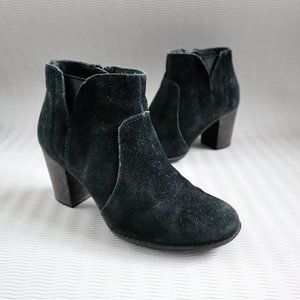 Clarks Real Suede Western Detail Ankle Boots
